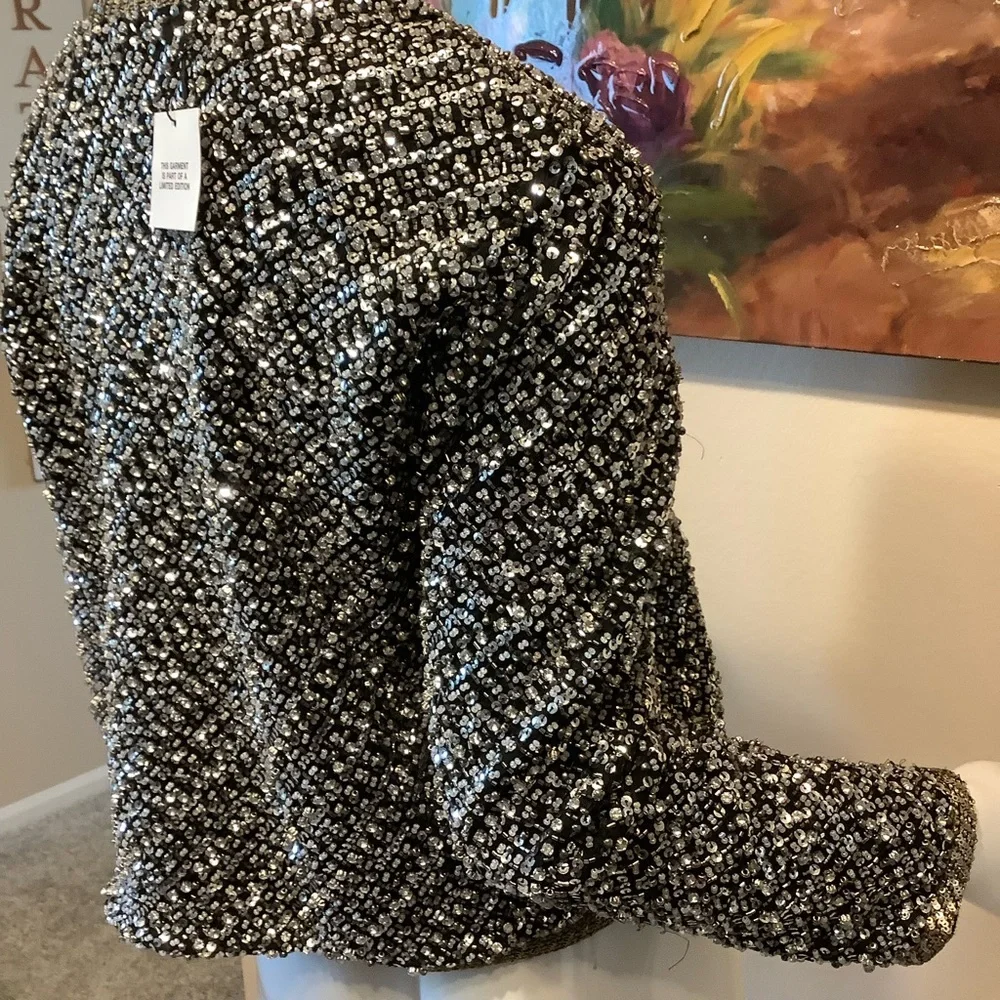 Zara Elegant Sequin Jacket Limited Edition - Picture 6 of 13